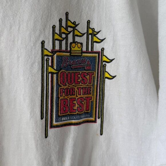 Vintage Hanes Atlanta Braves Quest For The Best Tee - Picture 4 of 6